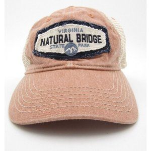 Virginia Natural Bridge State Park Mesh Embroidered Adjustable Snapback Hat (B)